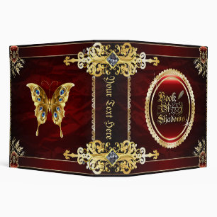 Royal Red Medieval Witchcraft Book Of Shadows 3 Ring Binder