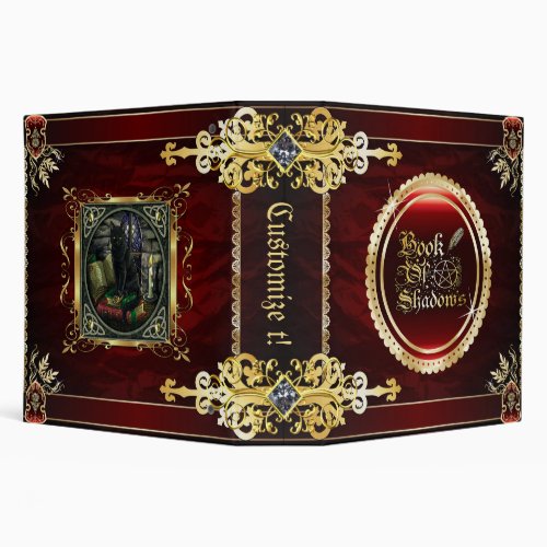 Royal Red Medieval Witchcraft Book Of Shadows Binder