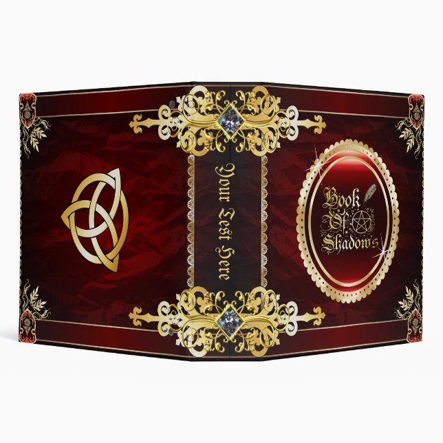 🔮Royal Red Medieval Witchcraft Book Of Shadows🔮 Binder (Background)
