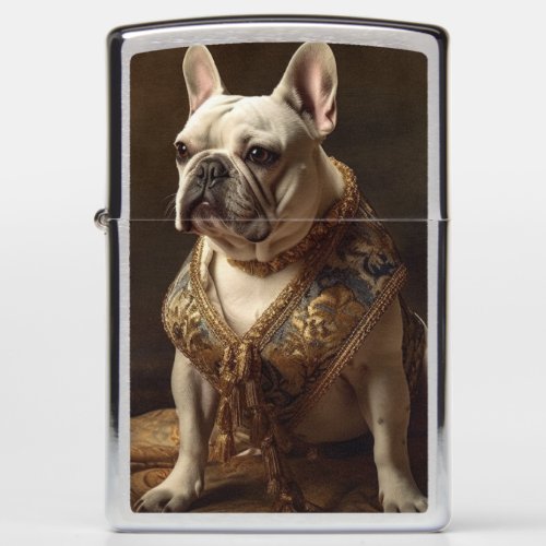 Royal Rembrandt Style French Bulldog  Zippo Lighter