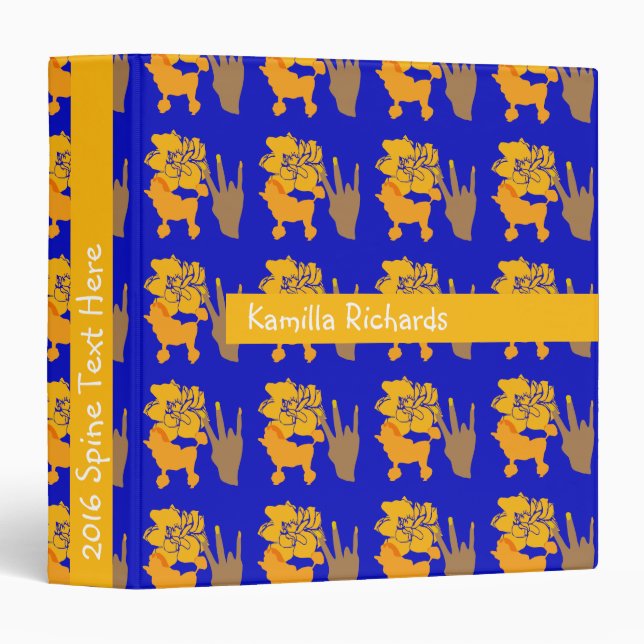 Royal Rho Sorority Binder (Front/Spine)