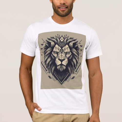 Royal Roar Geometric Lion Logo T_Shirt Collectio