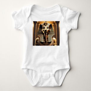 **"Royal Roar: The Golden Pharaoh Lion"** Baby Bodysuit