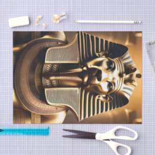 **"Royal Roar: The Golden Pharaoh Lion"** Tissue Paper