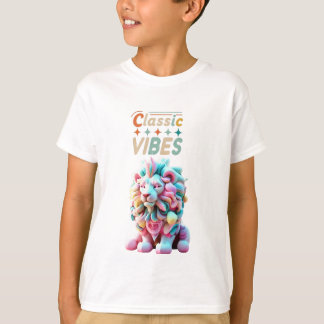 Royal Rococo Punk Marshmallow Lion  T-Shirt