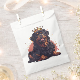Royal Rottweiler Dog Queen Crown Favor Bag