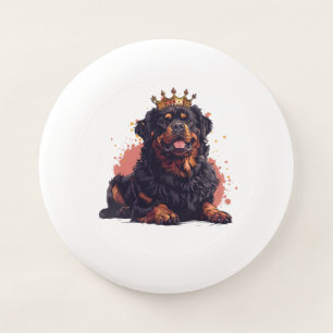 Royal Rottweiler Dog Queen Crown Wham-O Frisbee