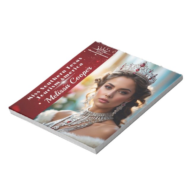 Royal Ruby Shimmer Pageant Autograph Pad (Rotated)