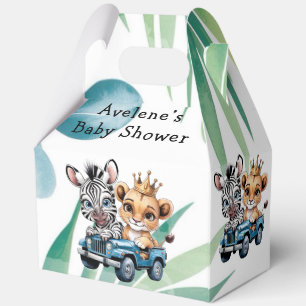 Royal Safari Ride Boy Baby Shower Gift Favor Boxes