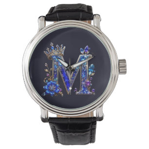 Royal Sapphire Crystal M Crown Monogram Watch