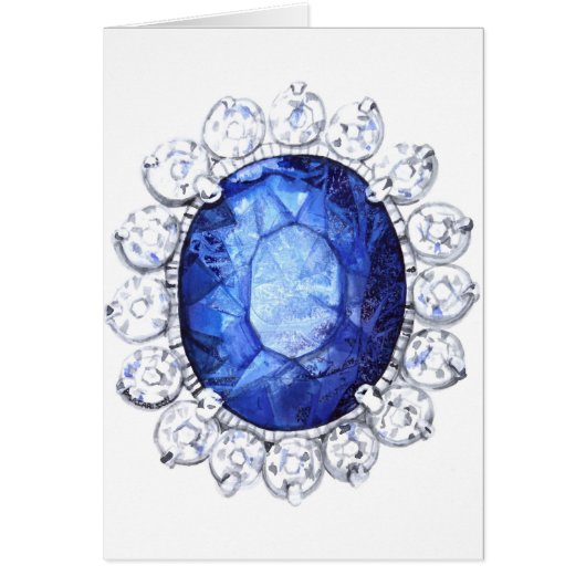 Royal Sapphire Original  Watercolor Cards (Front)