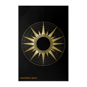 Royal Saturn Celestial Orbit HD Acrylic Wall Art