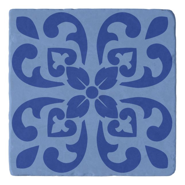 Royal Scroll Blossom Trivet (Front)