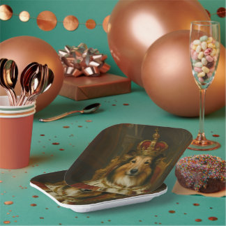Royal Sheltie Paper Plates