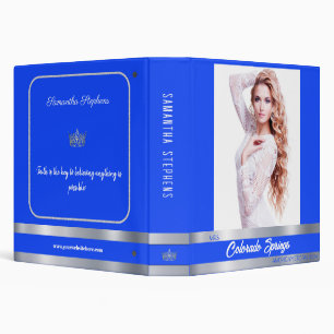 Royal Shine Custom Pageant Notebook 3 Ring Binder