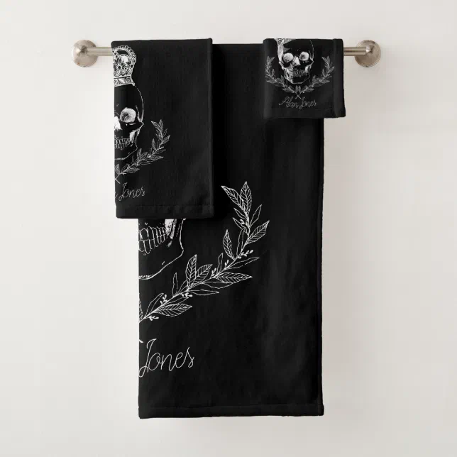 Royal Skull Bath Towel Set Zazzle