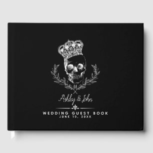 Royal Skull Wedding Guest Book