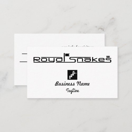 Royal Snakes BlackBusiness Card