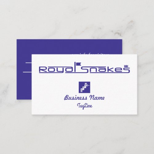 Royal Snakes Blue Label Business Card