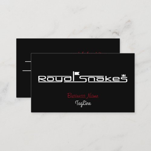 Royal Snakes Logo only Business Card