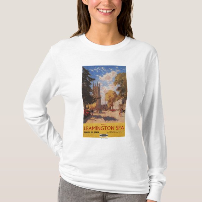Royal Spa, Street View British Railways Poster T-Shirt (Front)