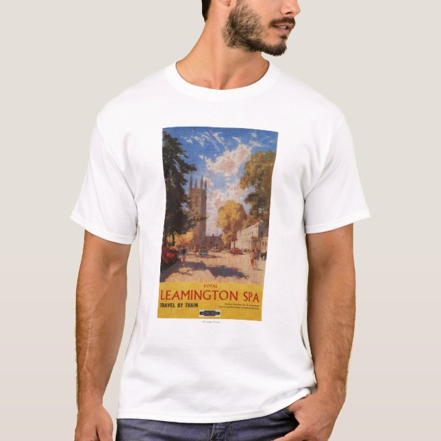 Royal Spa, Street View British Railways Poster T-Shirt (Front)