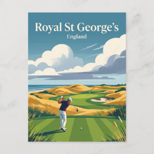 Royal St George's Golf Club England Postcard