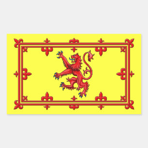 Royal Standard Of Scotland Rectangular Sticker