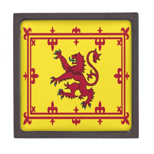 Royal Standard of Scotland Red Lion Scottish Flag Keepsake Box