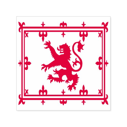Royal Standard of Scotland Red Lion Scottish Flag Self_inking Stamp