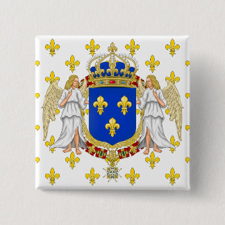 Royal Standard Of The Kingdom Of France, France Button