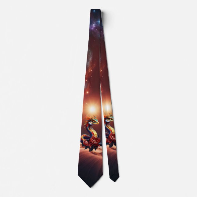 Royal star serpent of the universe.  neck tie (Front)