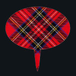 Royal Stewart Cake Topper<br><div class="desc">Royal Stewart tartan plaid</div>