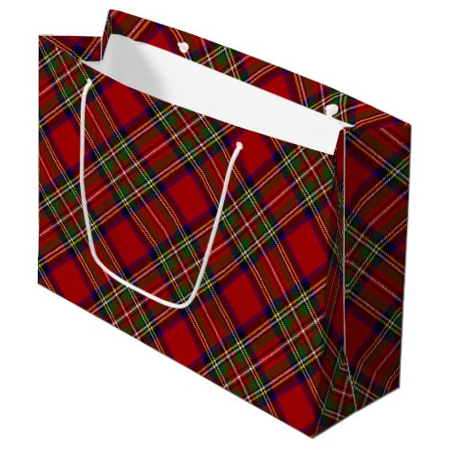 Royal Stewart Clan Family Tartan Plaid Pattern Wra Large Gift Bag