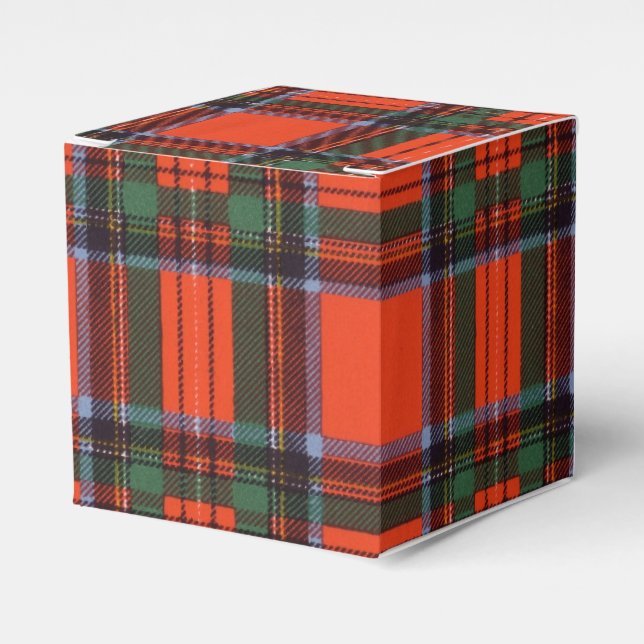 Royal Stewart clan Plaid Scottish tartan Favor Boxes (Front Side)