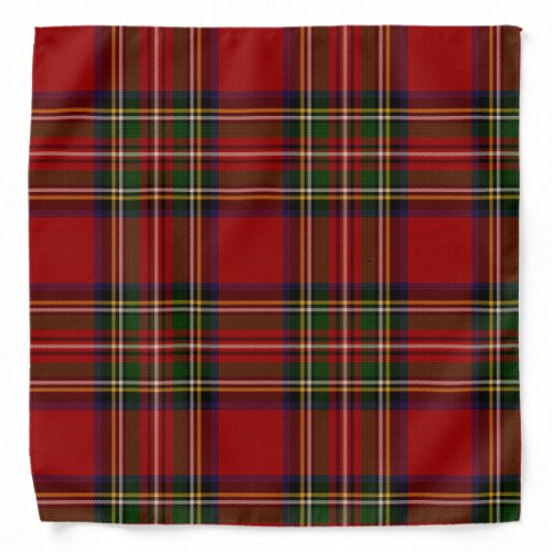 Royal Stewart Clan Tartan Plaid  Bandana