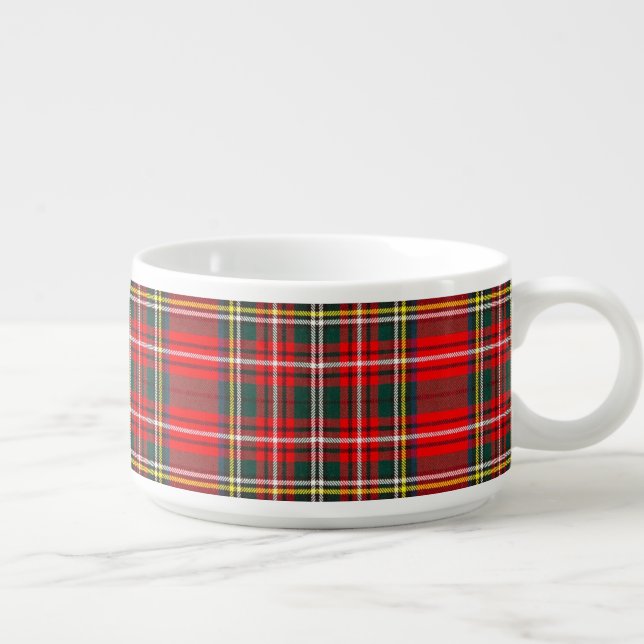 Royal Stewart Clan Tartan Plaid  Bowl (Left)