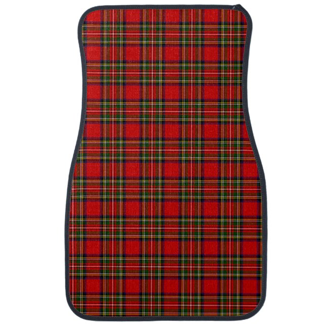 Royal Stewart Clan Tartan Plaid  Car Floor Mat (Front)