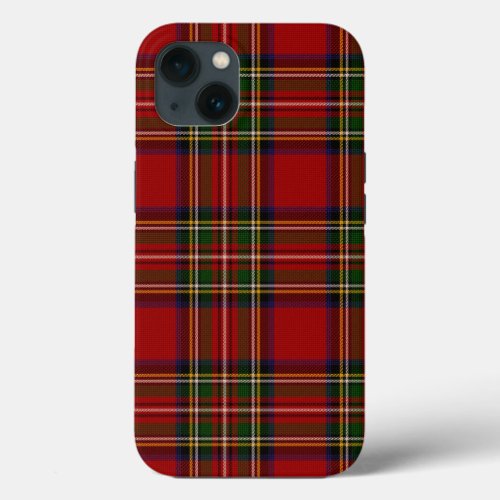 Royal Stewart Clan Tartan Plaid  iPhone 13 Case