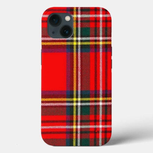 Royal Stewart Clan Tartan Plaid  iPhone 13 Case