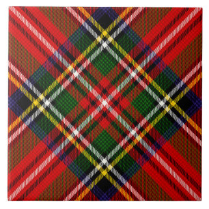 Royal Stewart Clan Tartan Plaid Ceramic Tile