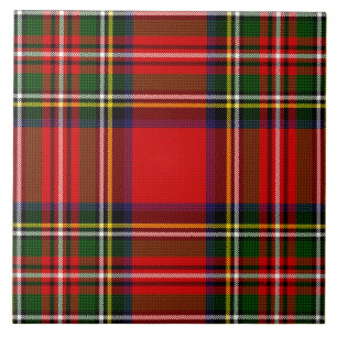 Royal Stewart Clan Tartan Plaid Ceramic Tile