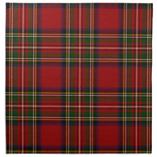 Royal Stewart Clan Tartan Plaid  Cloth Napkin