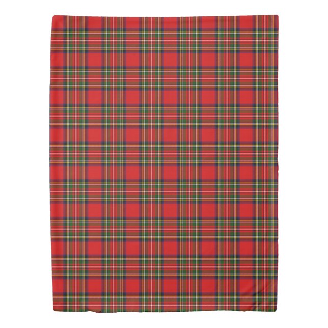 Royal Stewart Clan Tartan Plaid  Duvet Cover (Front)