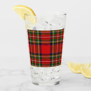 Royal Stewart Clan Tartan Plaid Glass