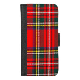Royal Stewart Clan Tartan Plaid  iPhone 8/7 Wallet Case
