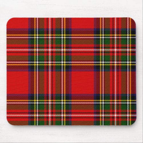 Royal Stewart Clan Tartan Plaid  Mouse Pad