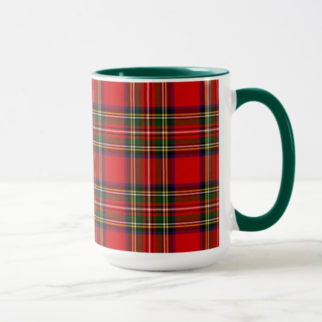 Royal Stewart Clan Tartan Plaid  Mug (Right)
