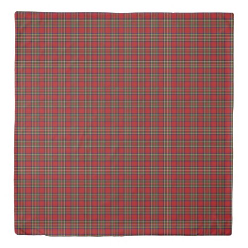 Royal Stewart Clan Tartan Plaid Pattern Duvet Cover