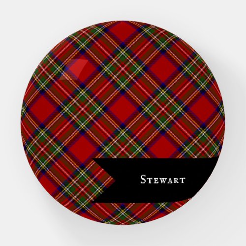 Royal Stewart Clan Tartan Plaid Pattern Paperweight